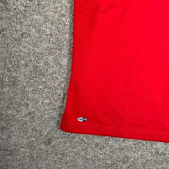 Adidas Mens Rutgers Scarlet Raiders Climalite Short Sleeve Golf Polo Red XL‎ - Picture 2 of 11
